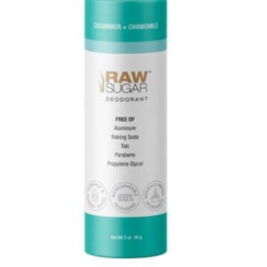 Raw Sugar Aluminum Free Deodorant cucumber chamomile